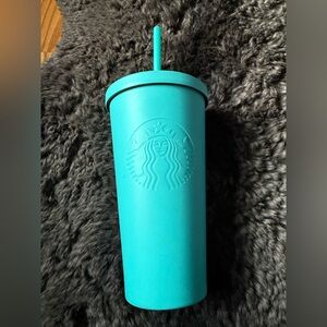 Starbucks Aqua Tumbler with Straw